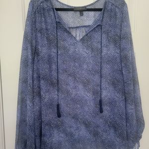 Lane Bryant  blouse  blue size 26/28 in very good conditions